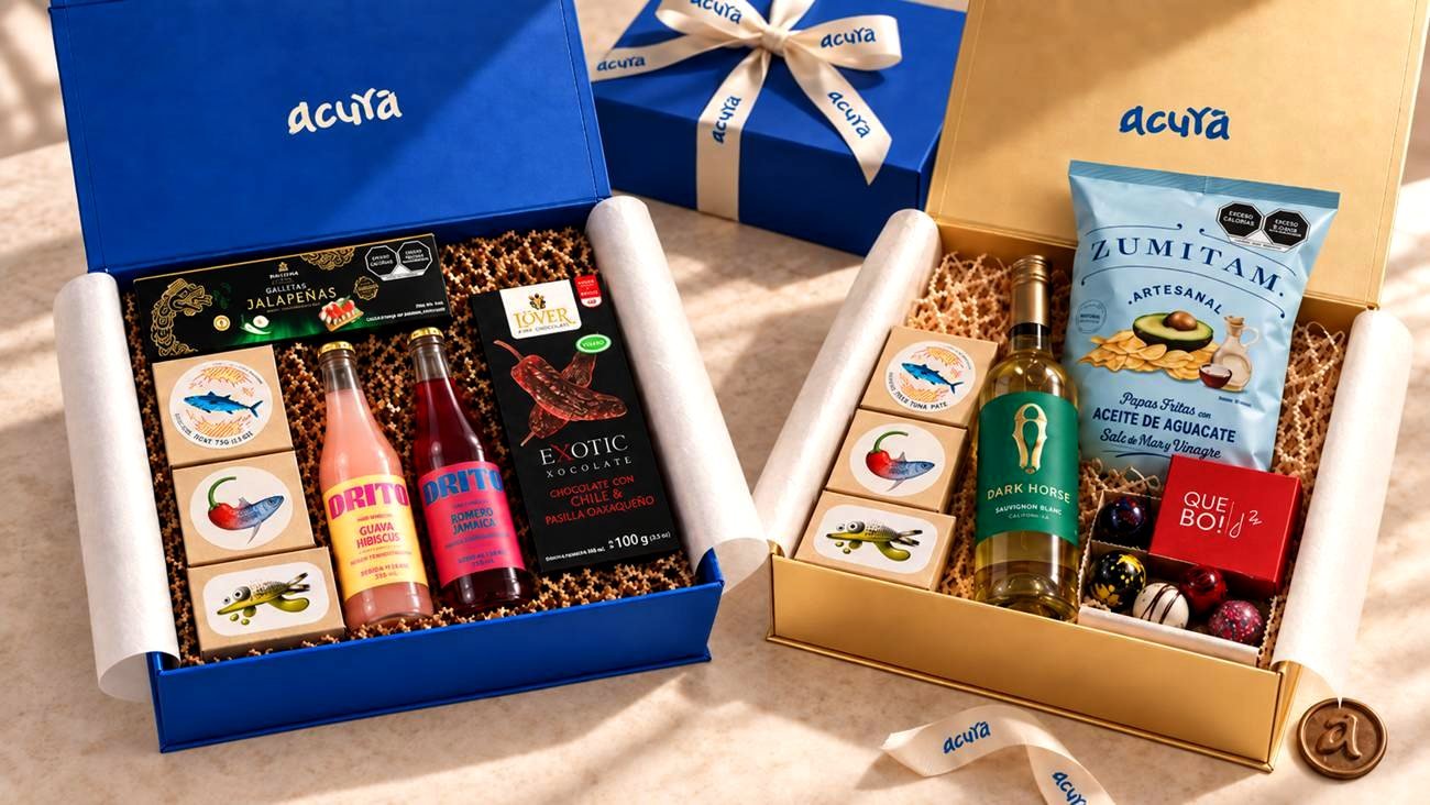 Caja Azul y Caja Dorada de Acuyá, abiertas